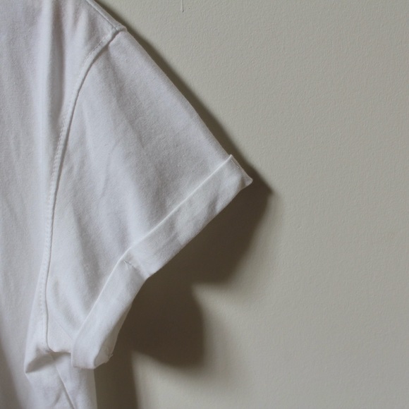 Missguided Petite White Roll Sleeve Crop Top - Picture 5 of 6